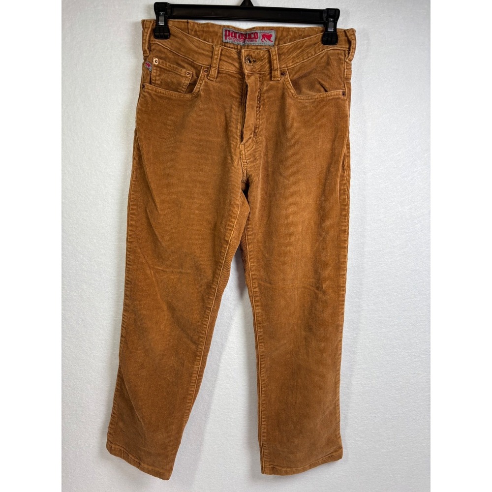 Vintage Y2K Parasuco Ergonomic Corduroy Pants Brown Low Rise 27